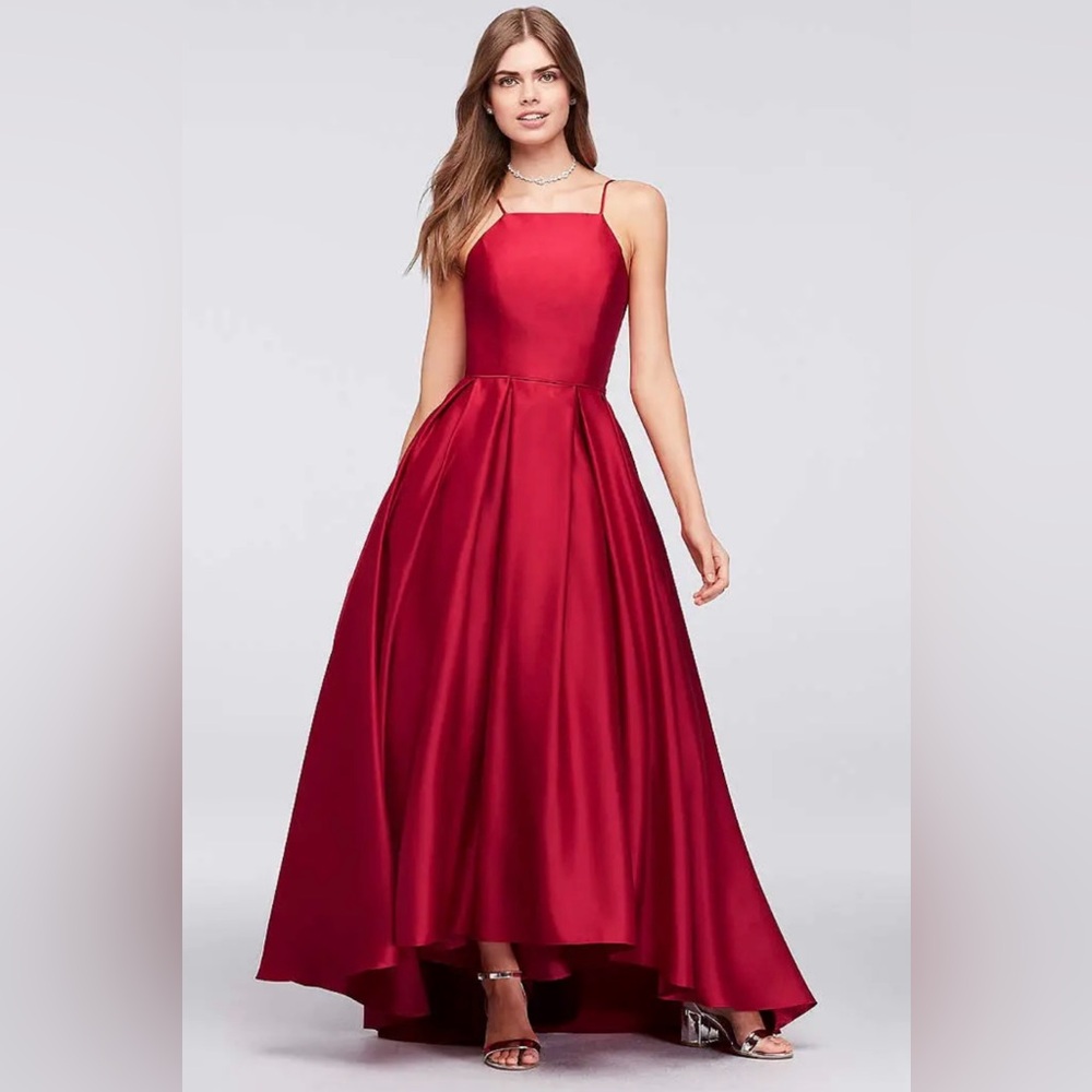 Betsy & Adam Stunning Red Maxi Dress
